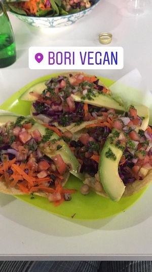 Taco trio at Bori Vegan in Guaynabo