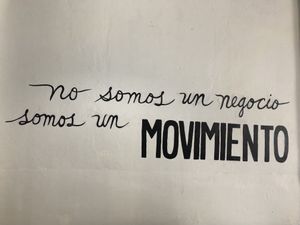 Mural on wall at Bori Vegan in Guaynabo