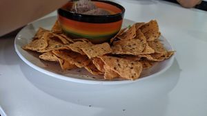 Bean dip at Bori Vegan in Guaynabo