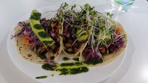 3 tacos at Bori Vegan in Guaynabo