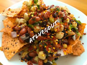 Nachos with sexy sauce  at Bori Vegan in Guaynabo