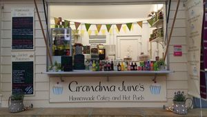 A warm welcome greets you when you visit our busy kiosk. We specialise in vegan meals too. Try our winter homemade chunky veg stew or our homemade vegan pizza. In the summer months our vegan ploughman's is very popular. If your undecided come and have a vegan chilli jacket potato. This year's special has been our homemade vegan fruit cake which customers tell me it tastes like Christmas pudding. We look forward to seeing you   at Grandma June's - Food Cart in Whitby