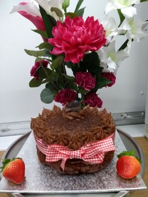 Vegan cake to order at Grandma June's - Food Cart in Whitby