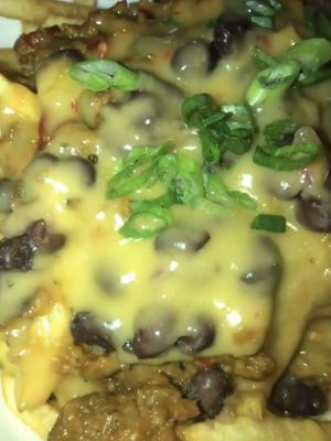 Chilli cheese fries at P.S. Kitchen in New York City