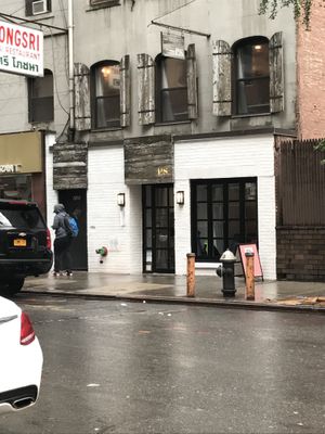 Restaurant entrance  at P.S. Kitchen in New York City