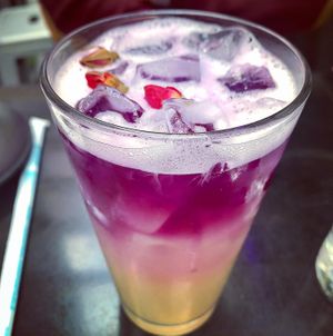 Butterfly lemonade  at P.S. Kitchen in New York City
