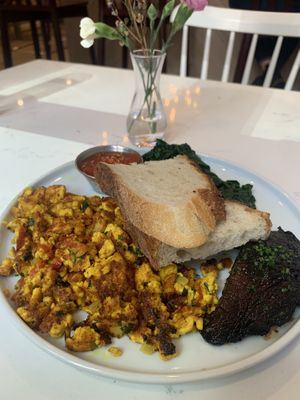Brunch tofu scramble at P.S. Kitchen in New York City