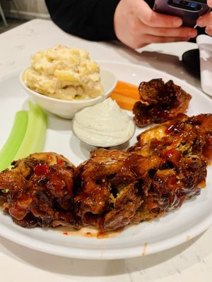 Wings! Was absolutely amazing! 😋😋 made with oyster mushrooms was my favorite thing here!   at P.S. Kitchen in New York City