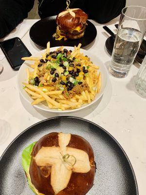 Chilli Cheese fries! This was truly delicious   at P.S. Kitchen in New York City