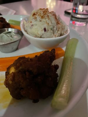 Maitake buffalo wings  at P.S. Kitchen in New York City