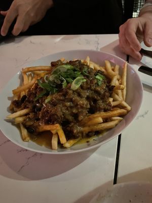 Chili cheese fries  at P.S. Kitchen in New York City