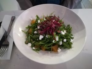Golden beet salad at P.S. Kitchen in New York City