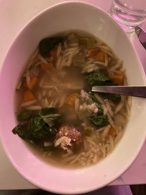 Italian Wedding Soup  at P.S. Kitchen in New York City
