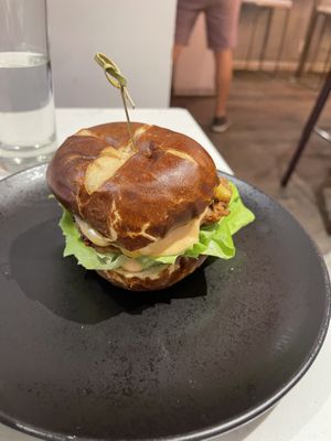 PS burger  at P.S. Kitchen in New York City