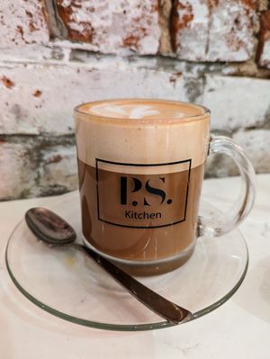 Latte at P.S. Kitchen in New York City