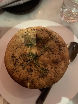 Chicken pot pie  at P.S. Kitchen in New York City