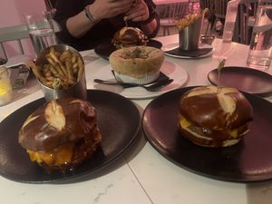 SO YUM SMOKEY BURGER!!!!!  at P.S. Kitchen in New York City