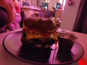 BBQ burger at P.S. Kitchen in New York City