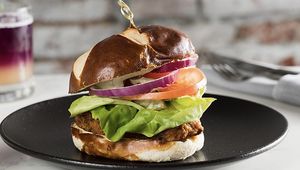 Maitake mushroom sandwich  at P.S. Kitchen in New York City