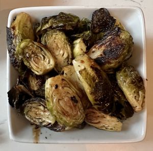Roasted Brussel sprouts  at P.S. Kitchen in New York City
