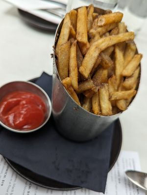 Truffle fries at P.S. Kitchen in New York City