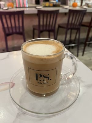 Latte  at P.S. Kitchen in New York City