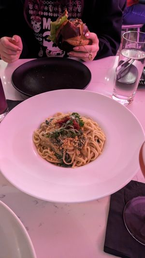 Linguine Alfredo at P.S. Kitchen in New York City