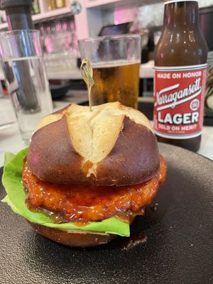 Thai chicken sandwich  at P.S. Kitchen in New York City