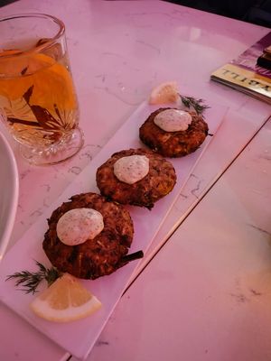 Crabby cakes at P.S. Kitchen in New York City