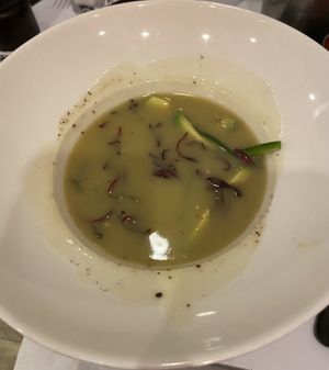 Potato soup was so full of flavour, without a doubt the best potato soup I’ve ever had!  at P.S. Kitchen in New York City