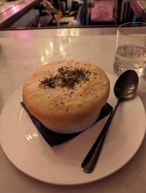 Vegan chicken pot pie at P.S. Kitchen in New York City