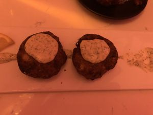 Crabby Cakes  at P.S. Kitchen in New York City
