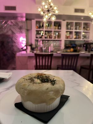 Chicken pot piee  at P.S. Kitchen in New York City