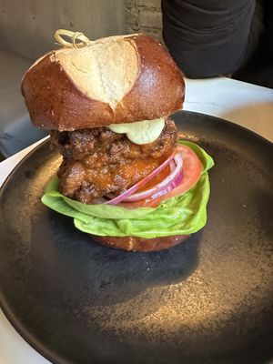 Buffalo Maitaki Sandwich  at P.S. Kitchen in New York City
