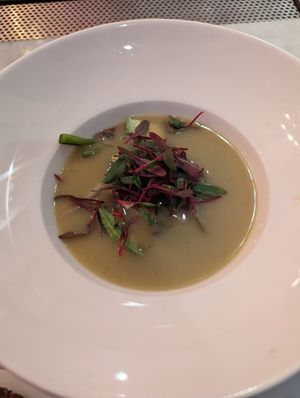 Colombian potato soup at P.S. Kitchen in New York City