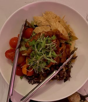 Western BBQ salad  at P.S. Kitchen in New York City