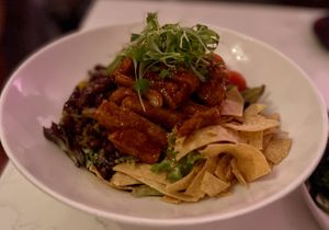 Western BBQ salad  at P.S. Kitchen in New York City