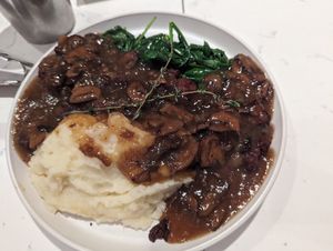 Seitan marsala - my least favourite, had a funny taste too it at P.S. Kitchen in New York City