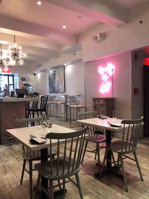 restaurant interior at P.S. Kitchen in New York City