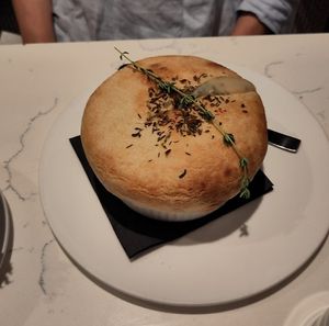 Chickn pot pie at P.S. Kitchen in New York City