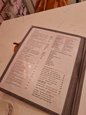 Menu at P.S. Kitchen in New York City