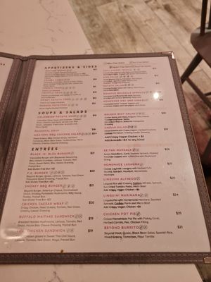 Menu at P.S. Kitchen in New York City