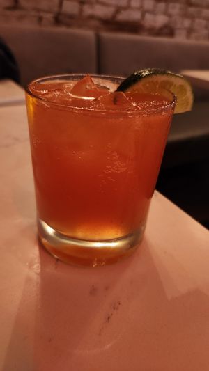 One in Melon cocktail. Delicious! at P.S. Kitchen in New York City