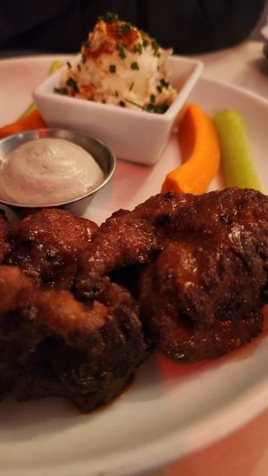 Maitake mushroom Buffalo wings. Best! at P.S. Kitchen in New York City