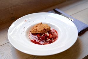 Strawberry shortcake at P.S. Kitchen in New York City