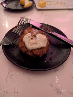 Crabby cakes at P.S. Kitchen in New York City