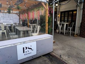 Outside of P.S. Kitchen at P.S. Kitchen in New York City