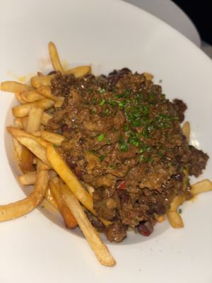 Loaded fries   at P.S. Kitchen in New York City