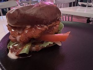 Sweet Thai Chicken Sandwich  at P.S. Kitchen in New York City