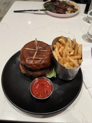 Black n bleu burger  at P.S. Kitchen in New York City